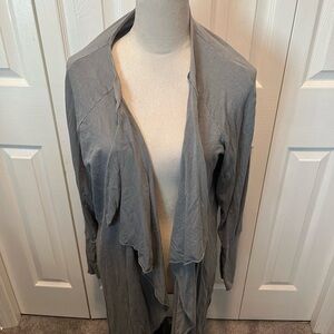 Lilkoi size XL Gray Open Front Cardigan